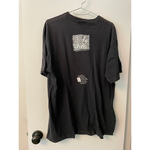 Vintage 1985 lazy Fido Dido T-Shirt single stitch - Men's M to Large, no tag - Picture 4 of 7